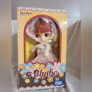 Takara Blythe Doll with Red Hair and Pink Dress